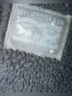 Levi's Black Sherpa-Lined Denim Jacket medium thumbnail 4