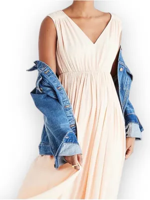 Madewell magnolia Tie Back Maxi dress thumbnail 7