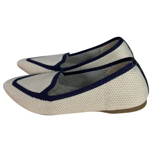 Birdies Blackbird Cream Navy Slip On Knit Loafers Size 6.5 READ DESCRIPTION thumbnail 7