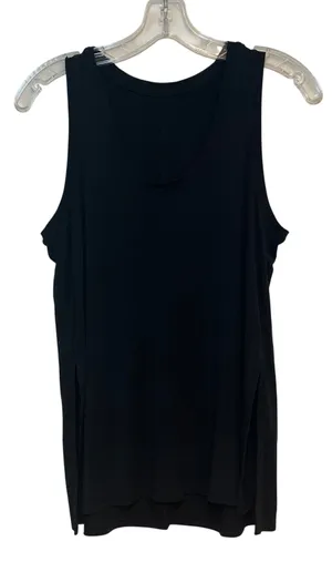 Lululemon‎ Tank Top Sleeveless Black Shirt Modal Silk Side Slit Estimated Medium thumbnail 1