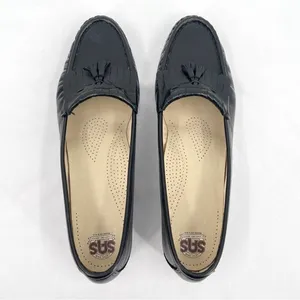 SAS Softie Black Leather Tassle and Kiltie Slip On Loafers 0073-013 Size 10 N thumbnail 6