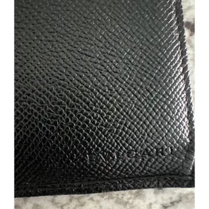 BVLGARI black‎ leather shw long wallet thumbnail 11
