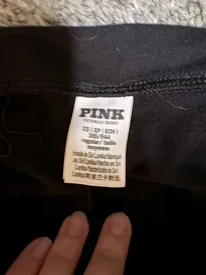 PINK Victoria's Secret Fold Over Leggings Flared thumbnail 2
