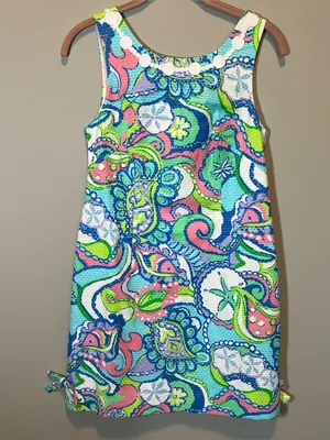 Lilly Pulitzer Delia Shift‎ Dress Conch Republic Multi Blue Green Pink 2 NWT thumbnail 2