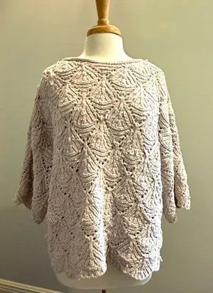 POL soft chunky style knitted sweater Grey Size Medium thumbnail 1