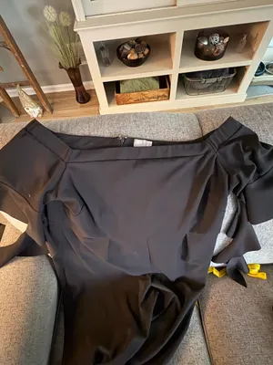 Asos size 18 black off the shoulder jumpsuit thumbnail 6