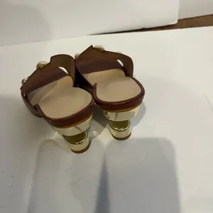 Chic Brown Mules with Pearl Detailing thumbnail 5