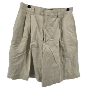 Ralph Lauren Polo Golf Shorts Womens 10 Khaki Tan Pleated Cotton‎ Chino Bermuda thumbnail 1