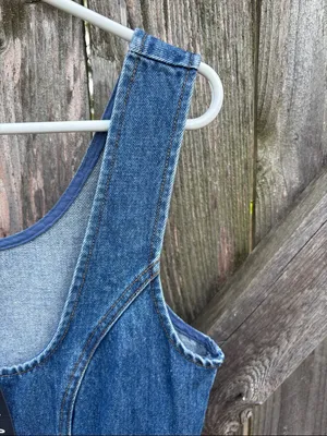 NWT Lulus Prinsley Denim Button Front Dress Size Medium thumbnail 9