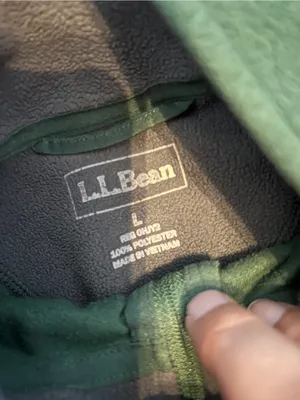 Ll bean large green pullover thumbnail 8