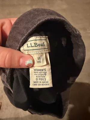 L.L.Bean Black Velvet Pants Size 14 thumbnail 4