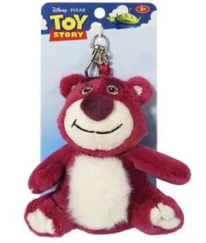 Disney Lotso Plush Keychain - Dark Pink and White thumbnail 1