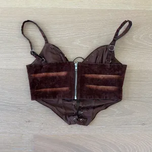 Outcast Clothing Pyra Corset Top Size M in Rust Brown thumbnail 3
