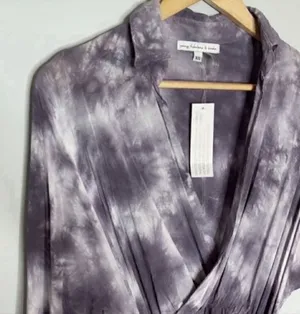 NWT Young Fabulous and Broke Raine Tie Dye Faux Wrap Dress thumbnail 1