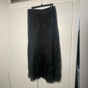 Tahari 100% Silk Beaded Maxi Skirt thumbnail 11