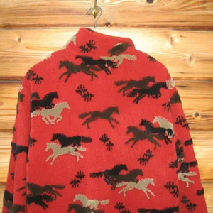 Vintage Tsunami Southwestern Equestrian Fleece Pullover Sweatshirt thumbnail 6