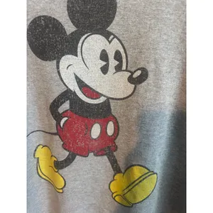 Vintage Disney Sweatshirt Mickey Mouse Gray Crewneck Pullover Size Small thumbnail 2