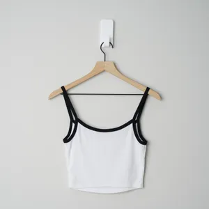 Aeropostale Ribbed Car Graphic Baby Tank Top Spaghetti Strap Cropped Stretch EUC thumbnail 4