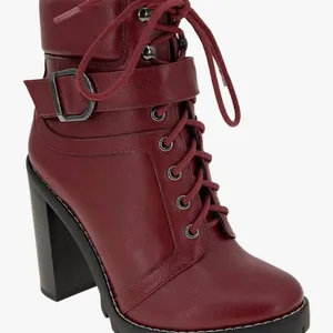BCBGeneration Burgundy Padina Lug Sole Booties thumbnail 4