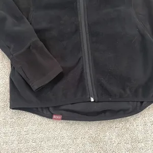 Roxy Black Zip Up Fleece Jacket thumbnail 3