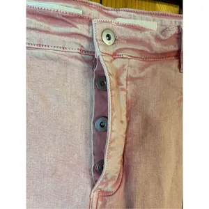 Pilcro and the Letterpress Ultra High-Rise Acid Wash Straight Jeans Pink/Rose 31 thumbnail 6
