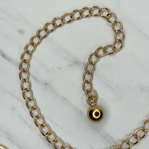 Rhinestone Gold Tone Circle Chain Link Belt OS ✨ thumbnail 11
