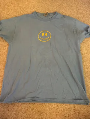 HWLF “I Love Jesus” Smiley Tee Blue Size L thumbnail 1
