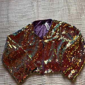 Nasty Gal Iridescent Sequin Jacket thumbnail 5