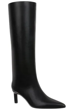 NWT On 34th Rachelle Stovepipe Boots Womens 10019723900 Black Smooth 5.5M thumbnail 1