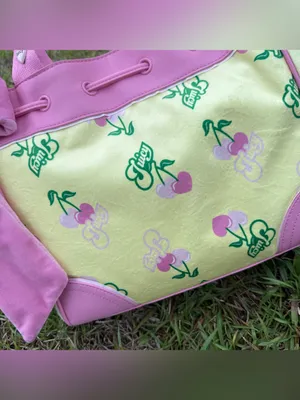 Juicy Couture "Cherry Gelato" Daydreamer tote bag in yellow y2k coquette new thumbnail 3