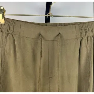 Old Navy Cargo Pants Women M Olive Green Drawstring Relaxed Ankle Utility Casual thumbnail 4