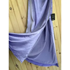 NWT Lulus Perfectly Sleek Lavender Satin Halter Slip Midi Dress Party Wedding XS thumbnail 5