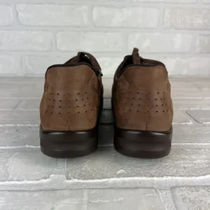 SAS Walk Easy Sneaker Shoes Womens 7.5 N Chocolate Brown Leather Comfort Lace Up thumbnail 3