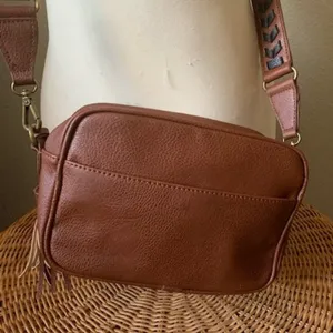 CARLOS by Carlos Santana Women's Libra Camera Bag Whiskey/Stitch Handbag thumbnail 2
