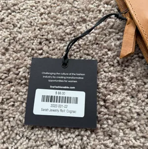 Leather Jewelry Roll Able Cognac thumbnail 4