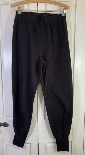 VTG Columbia Black Fleece Jogger Pants Womens Medium Gorpcore Outdoorsy‎ Camping thumbnail 1