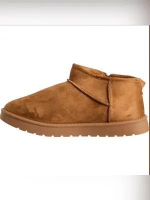 ASPEN Mini Side-Zip Faux Shearling Boots 7 Chestnut $49 Retail NEW thumbnail 6
