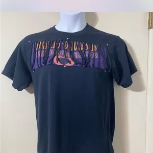Harley-Davidson Black T-Shirt with Fringe thumbnail 3