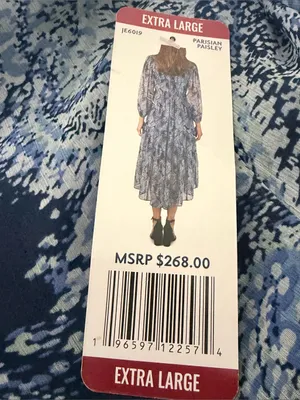 Joie Printed Parisian Paisley Maxi Dress XL NWT thumbnail 10