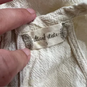 Altar’d State Lace Midi Dress Cream Sleeveless Boho Cottagecore Size S thumbnail 4