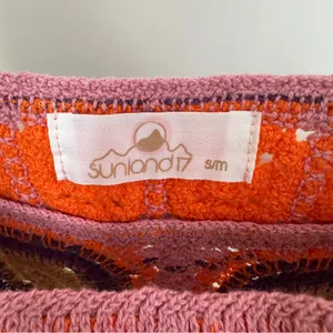 Sunland17 Granny Square Vibrant Crochet Cropped Tank Top thumbnail 7