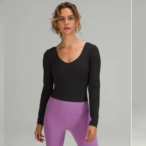 Lululemon Align Long Sleeve Top, Black thumbnail 12