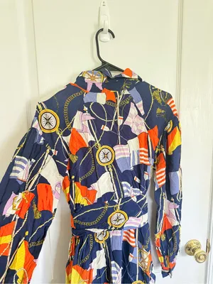 Anthropologie Maeve NEW Nautical Navy Mini Shirtdress thumbnail 8
