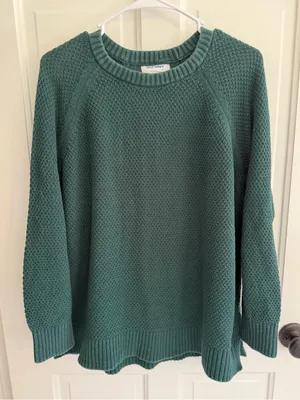 Old‎ Navy Emerald Isle Textured Cotton Crewneck Sweater Large thumbnail 1