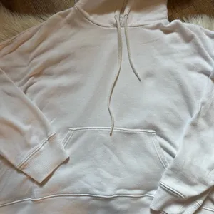 AERIE White Oversized Pullover Hoodie thumbnail 3