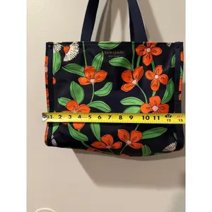 Kate Spade The Little Better Sam‎ Daisy Vines Medium Tote Rich Navy Multicolor J thumbnail 11