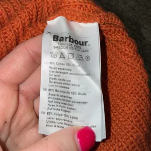 Barbour Stitch Cape Sweater Women Size 8 Orange Excellent Turtleneck Wool Blend thumbnail 5