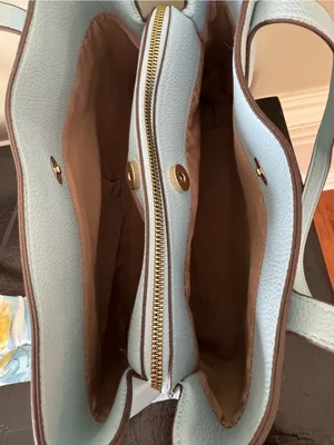 Nanette Lepore Kassandra Triple Section Shoulder Bag with Scarf Ice Blue NWT thumbnail 7