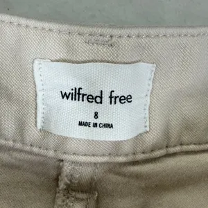 Wilfred Free Aritzia Beige High Rise Carpenter Straight Leg Utility Pants Size 8 thumbnail 3