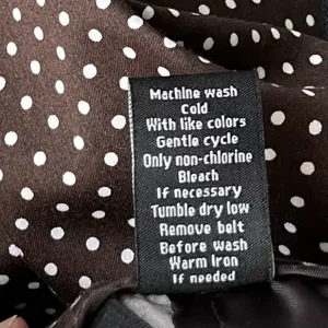 DFA New York Size 14 Dark Brown Polka Dot High Waisted Bermuda Shorts Preppy thumbnail 7